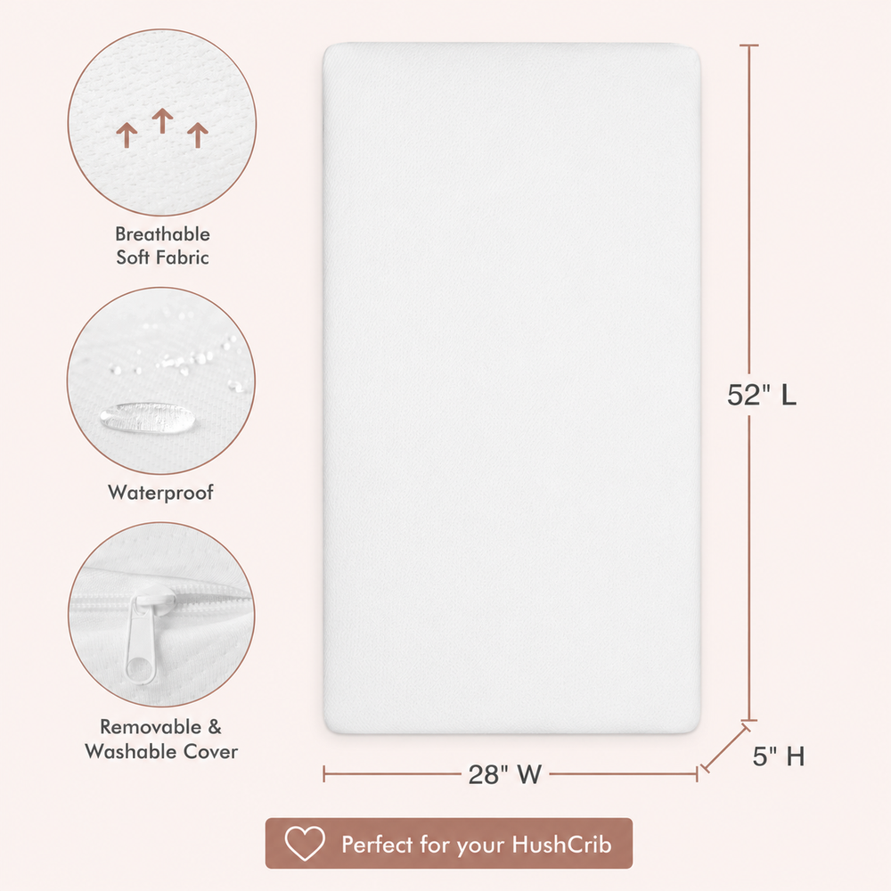 Hushcrib Premium Breathable Crib Mattress