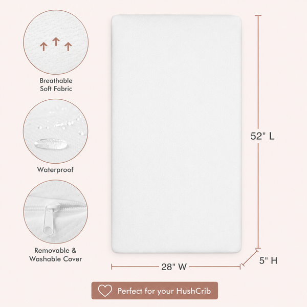 Hushcrib Premium Breathable Crib Mattress